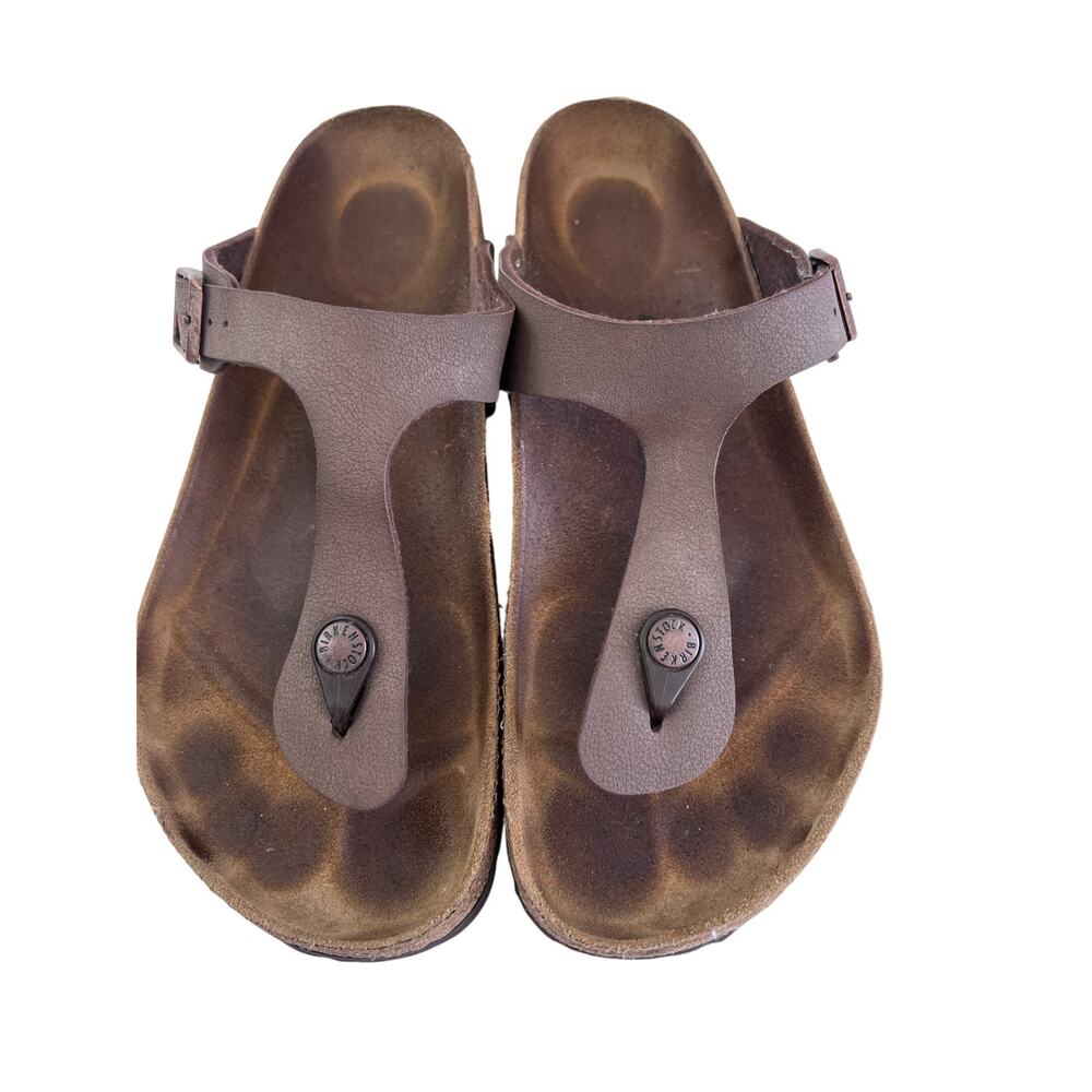 Birkenstock Womens Gizeh Mocha Sandal T Strap Thong Size 40